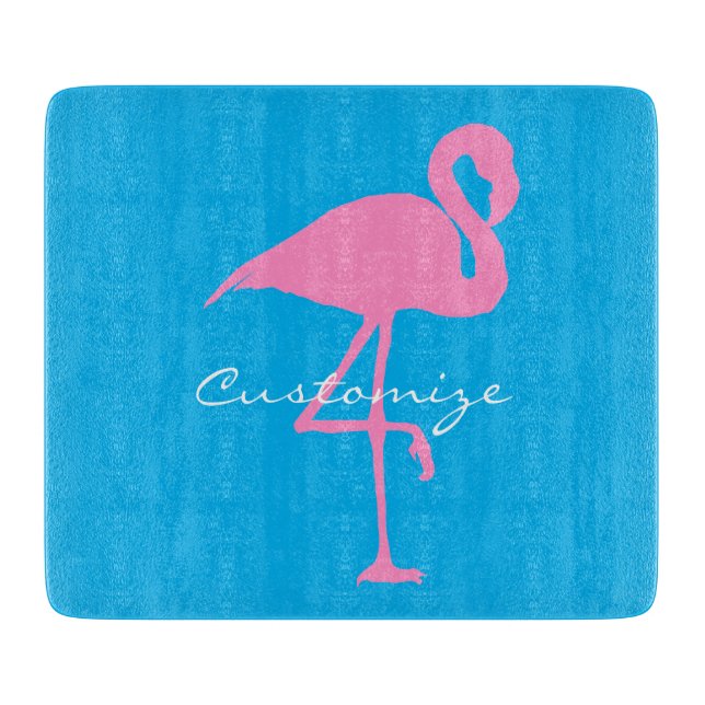 Pink Flamingo Thunder_Cove Cutting Board (Front)