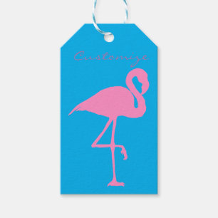 Pink Flamingo Thunder_Cove Gift Tags