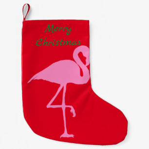 Pink Flamingo Thunder_Cove Small Christmas Stocking