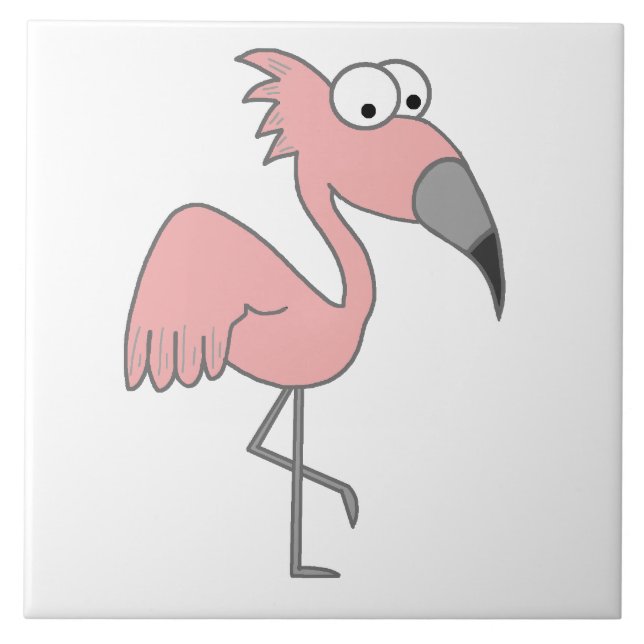 Pink Flamingo Tile (Front)