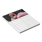 Pink Flamingo To Do List or Grocery List Notepad