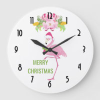 Pink Flamingo Tropical Christmas