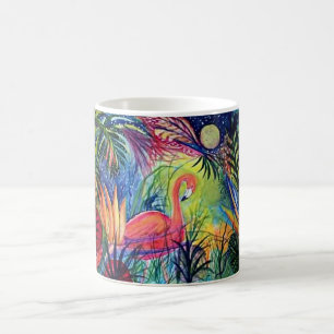 Pink Flamingo Tropical Mug