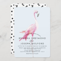 Pink Flamingo Tropical Style Wedding