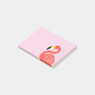 Pink Flamingo Tropical Theme Sticky Notepads