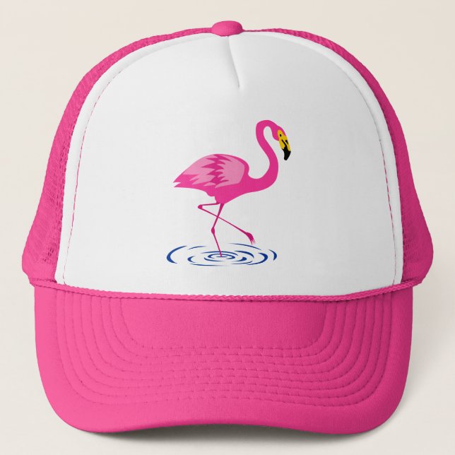 Pink Flamingo Trucker Hat (Front)