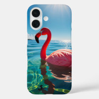 Pink Flamingo Under The Sky