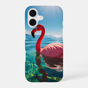 Pink Flamingo Under The Sky iPhone 16 Case