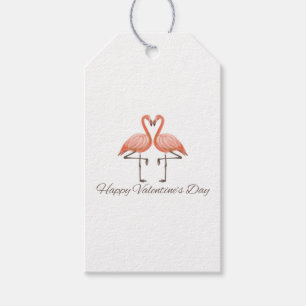 Pink Flamingo Valentine's Mug – Whimsical Romantic Gift Tags