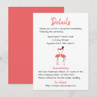 Pink Flamingo Wedding Details Tropical Summer Luau