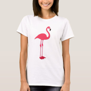 Pink Flamingo Women's Light Coloured T-Shirt
