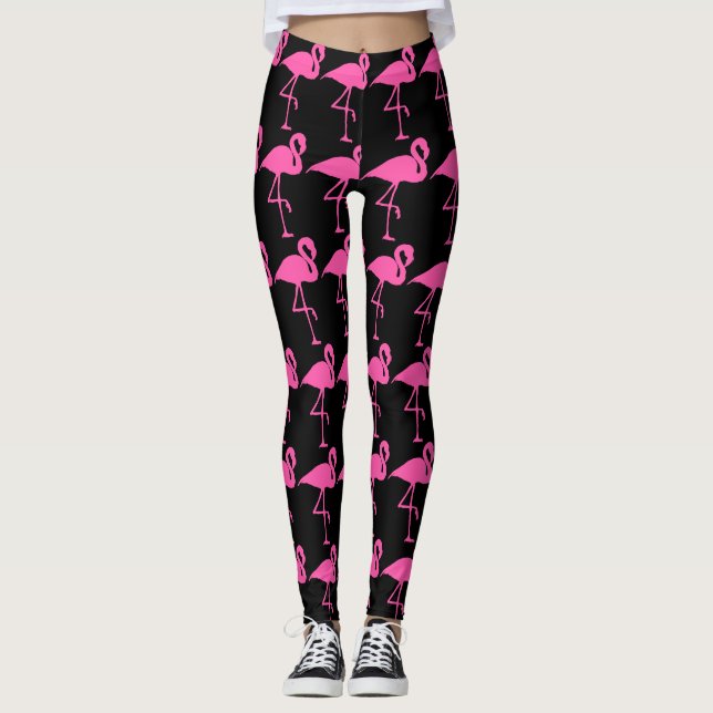 PINK FLAMINGO YOGA PANTS (Front)