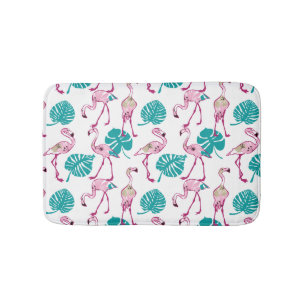 Pink Flamingos Bath Mat