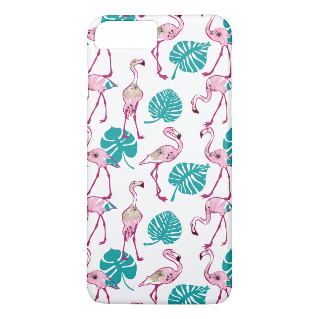 Pink Flamingos Case-Mate iPhone Case (Back)