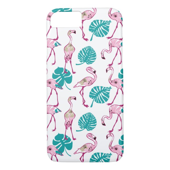 Pink Flamingos Case-Mate iPhone Case (Back)
