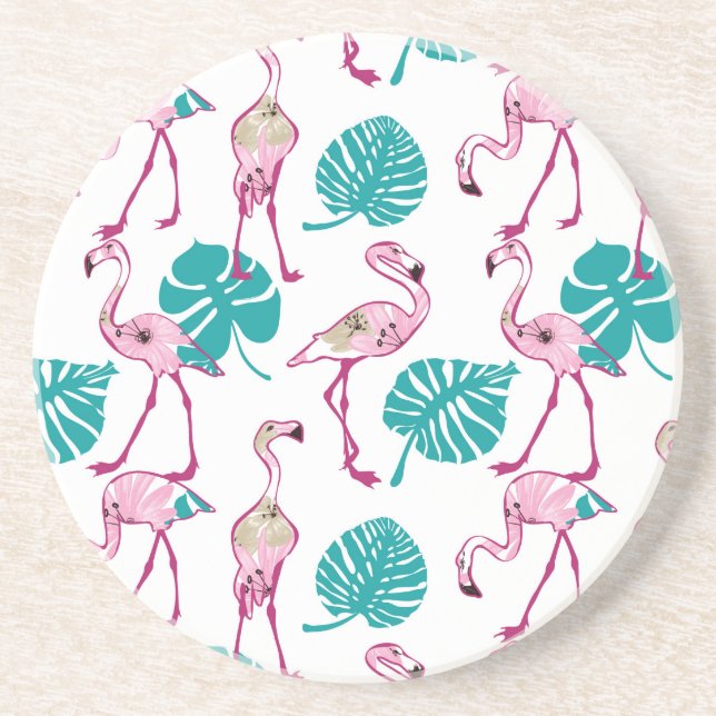 Pink Flamingos Coaster (Front)