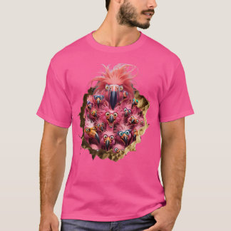 Pink Flamingos Crazy and Funny! T-Shirt