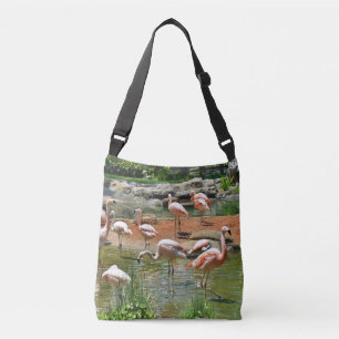 Pink Flamingos Crossbody Bag