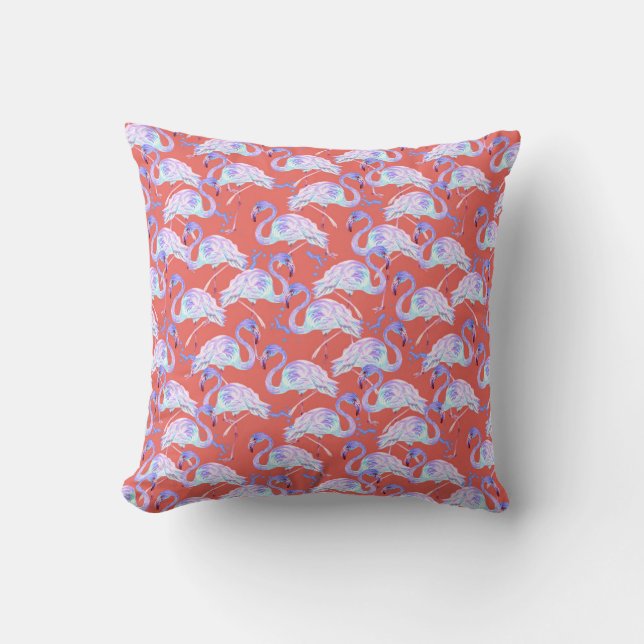 Pink Flamingos Cushion (Front)