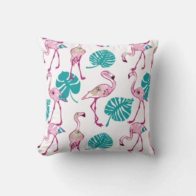 Pink Flamingos Cushion (Front)
