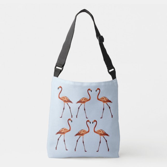 Pink Flamingos Custom All-Over-Print  Bag (Front)