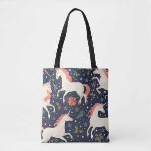 Pink flamingos, exotic birds, pineapples, tropical tote bag