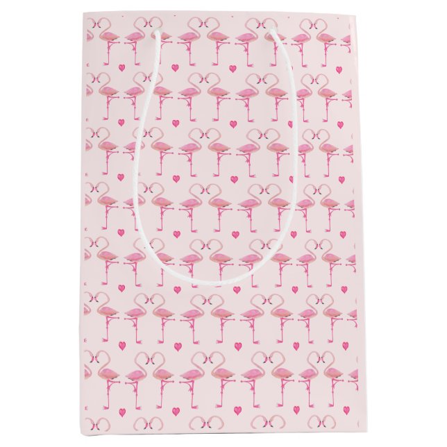 Pink flamingos gift bag (Front)