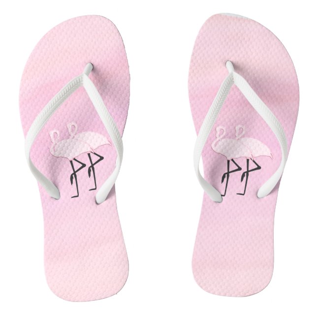 Pink Flamingos Jandals (Footbed)