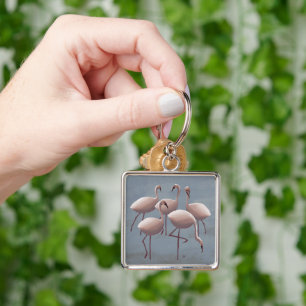 Pink Flamingos Keychain   Serengeti Safari