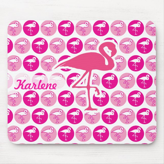 Pink Flamingos Mouse Pad (Front)
