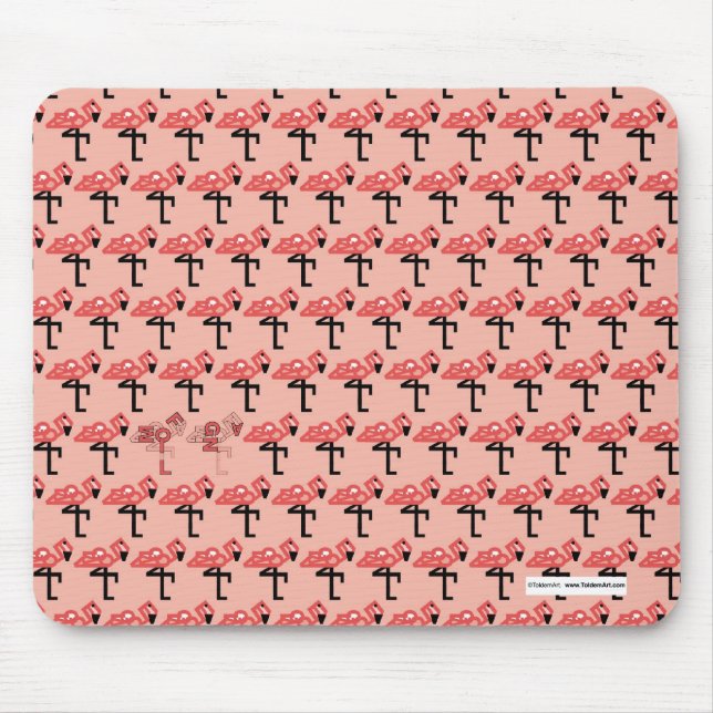Pink Flamingos Mousepad (Front)