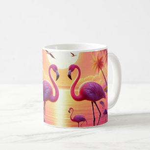 Pink flamingos mug! coffee mug
