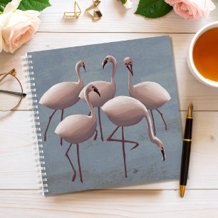 Pink Flamingos Notebook Serengeti Safari Wildlife