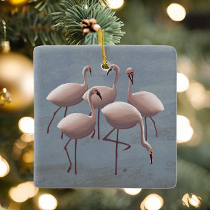 Pink Flamingos Ornament Serengeti Wildlife Safari