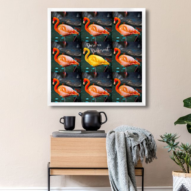 Pink Flamingos Photo Dare to be Different Script Poster (Creator Uploaded)