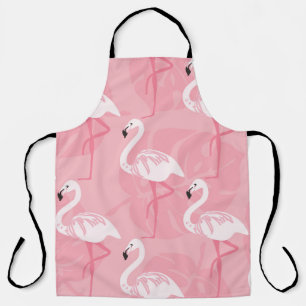 Pink flamingos: seamless vintage illustration. apron