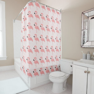 Pink Flamingos Shower Curtain
