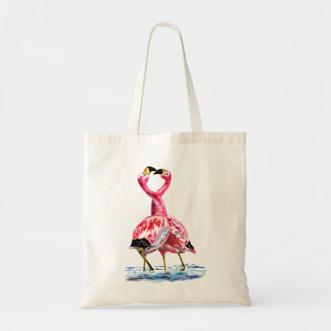 Pink Flamingos Tote Bag (Front)