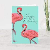 Pink Flamingos Warm Birthday Wishes