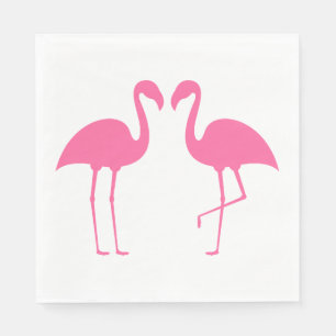 Pink Flamingos Wedding, Bridal Shower Luau Summer Napkin