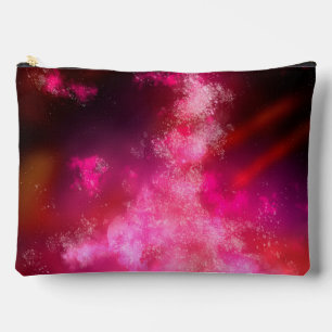 Pink Flare Night Sky  Accessory Pouch