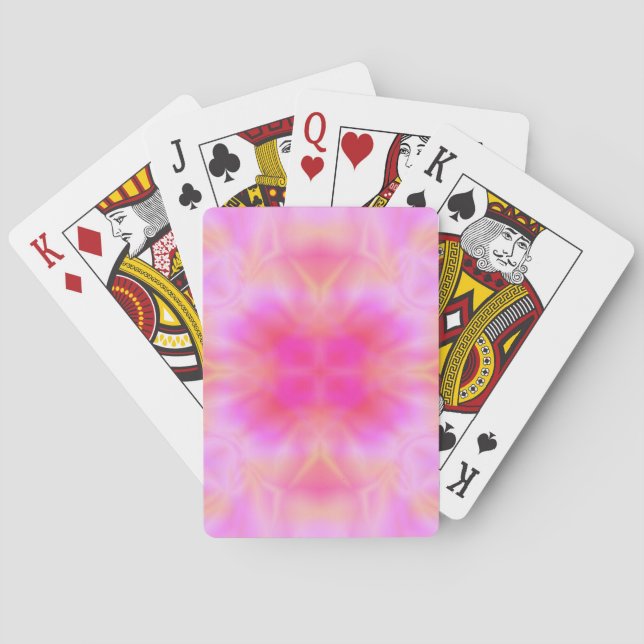 Pink Flare Playing Cards (Back)