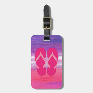 Pink Flip-Flops Luggage Tag