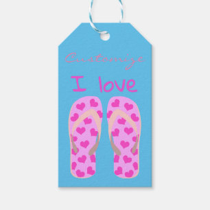 Pink Flip-Flops Thunder_Cove Gift Tags