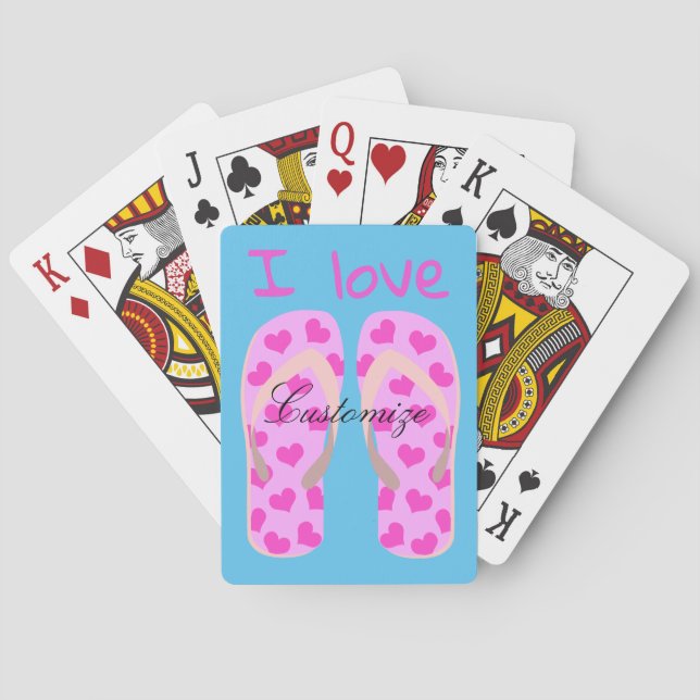 Pink Flip-Flops Thunder_Cove Playing Cards (Back)