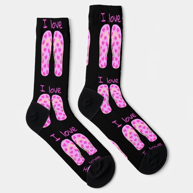Pink Flip-Flops Thunder_Cove Socks (Right)