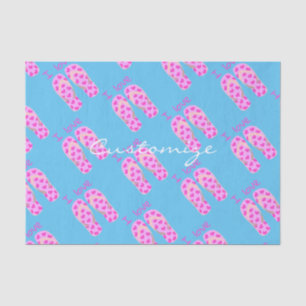 Pink Flip-Flops Thunder_Cove Tissue Paper