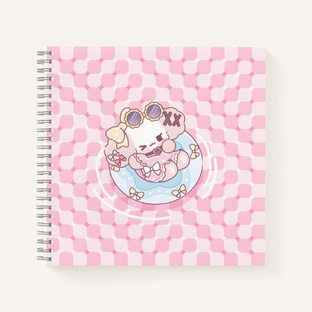 Pink Floaty Bliss Notebook (Front)