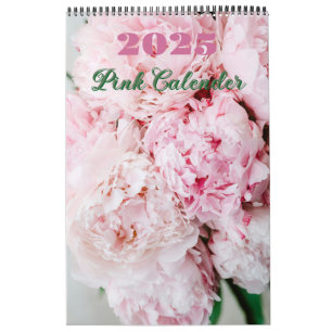 Pink Floral 2025 Calender Calendar
