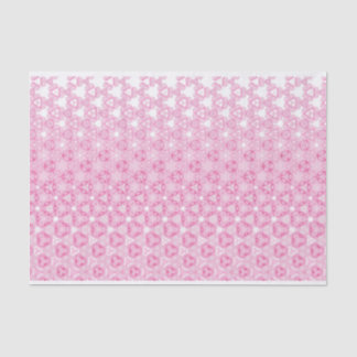 Pink Floral Abstract Design Tissue Paper